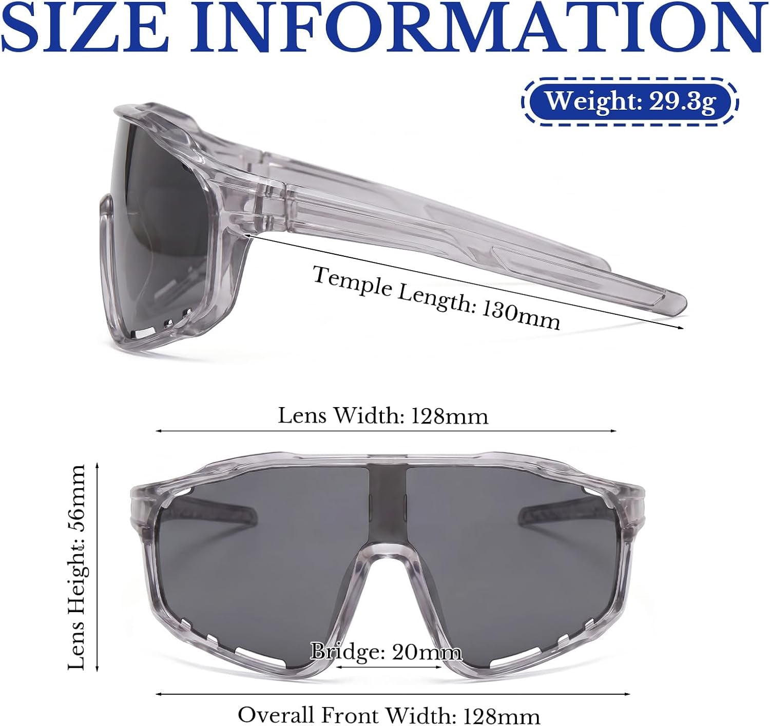 2026 New Photochromic Cycling Sunglasses-Uv400 Protection Safety Transition Glasse for Sports & Work