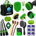 26Pcs Car Detailing Kit – Car Cleaning Kit, Drill Brush for Car Seats Detailing, Car Detailing Brush Set, Car Cleaning Supplies, Car Wash Mitt, Car Wash Brush, Car Wash Sponges, Wheel Brush