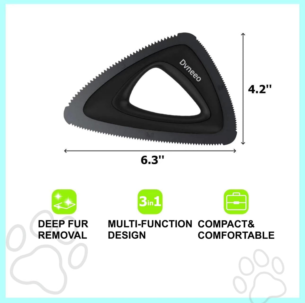 Pet Hair Removal Tool, Carpet Dog Hair Remover for Car Interior- Rapid Removal, Durable & Ergonomic, for Car Mats, Couch, Furniture, Carpets (Purple)
