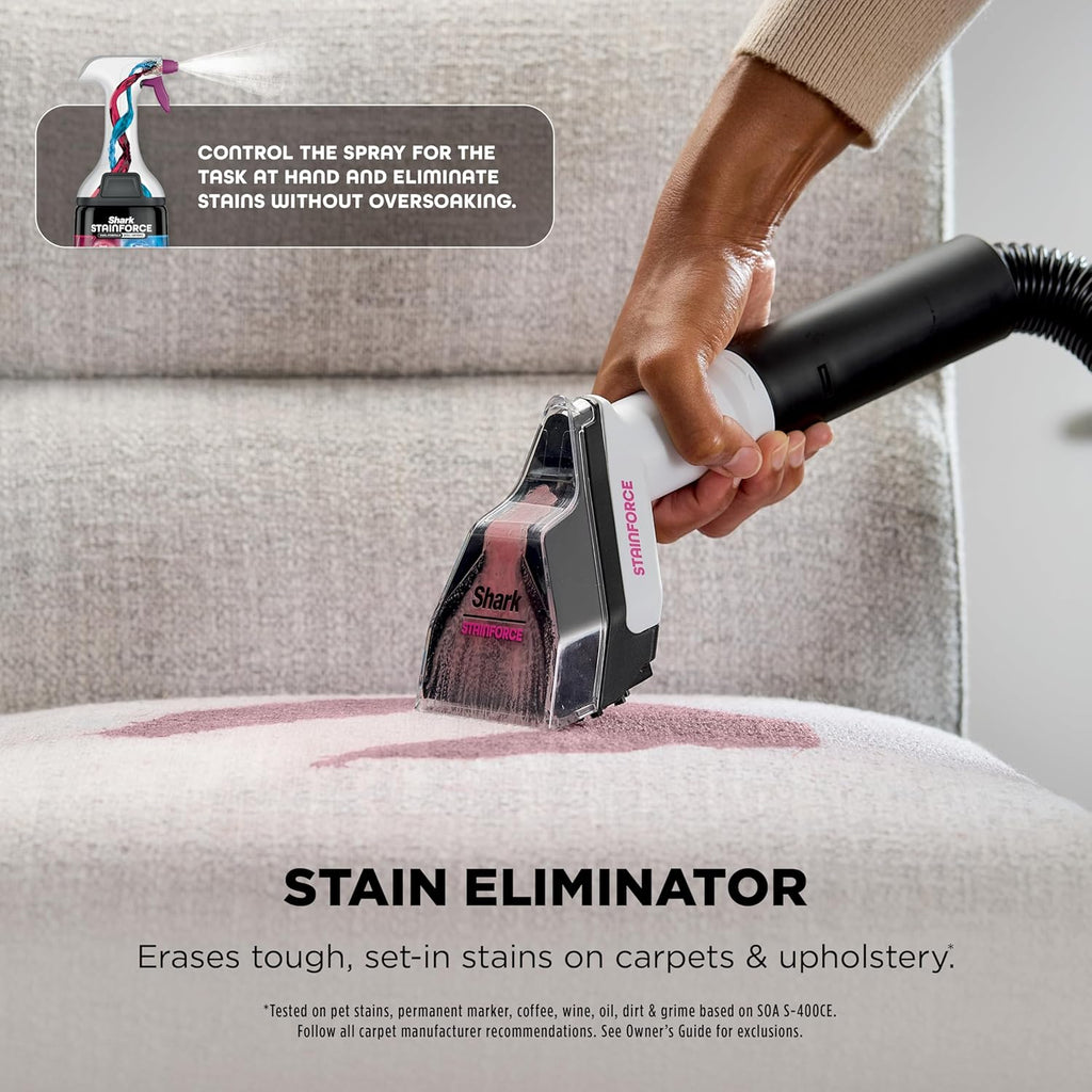 Shark Everymess™ | Ultra-Powerful 3-In-1 Wet Vac, Dry Vac, & Stain Eliminator | Stainforce Technology, Perfect for Homes, Pets, and Cars | 3 Accessories and Cleaning Solution | Blue | VX102BRN