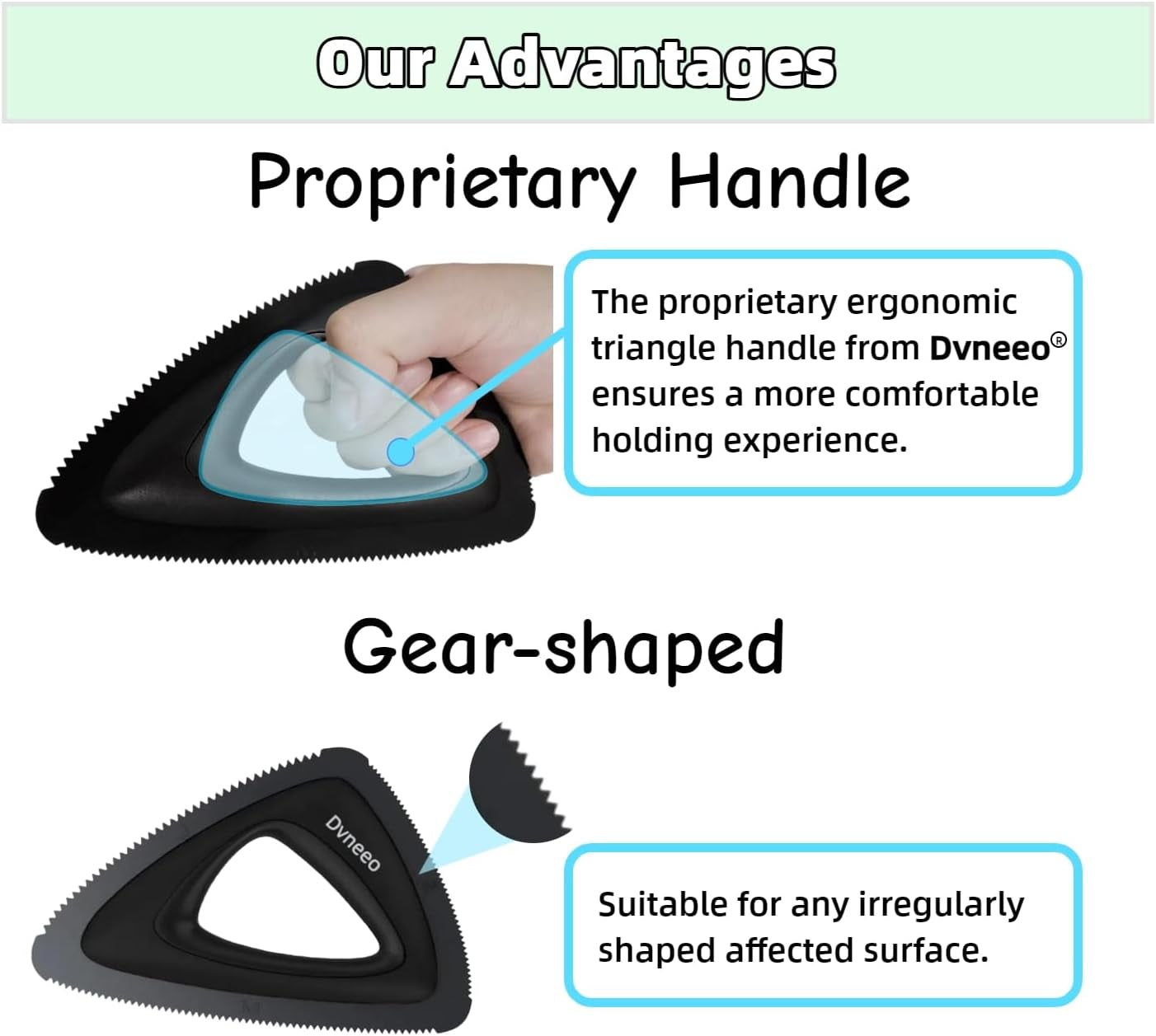 Pet Hair Removal Tool, Carpet Dog Hair Remover for Car Interior- Rapid Removal, Durable & Ergonomic, for Car Mats, Couch, Furniture, Carpets (Purple)